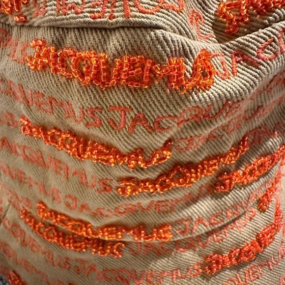 NEW Jacquemus Beaded and Embroidered Logo Bucket Hat - Picture 3 of 5